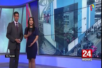 Tumbes: rompen nariz a mujer policía durante desalojo