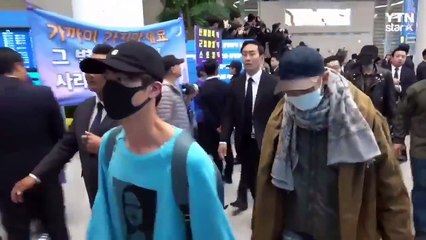 BTS ARRIVING AT INCHEON AIRPORT KOREA 181023