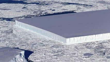 El asombroso ICEBERG "RECTANGULAR" descubierto por la NASA en la Antártida