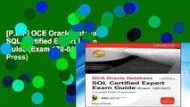 [P.D.F] OCE Oracle Database SQL Certified Expert Exam Guide (Exam 1Z0-047) (Oracle Press)
