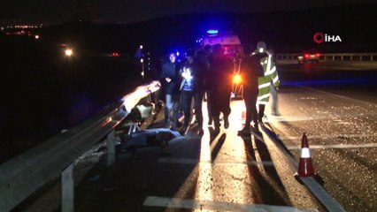 Otomobil takla atıp karşı şeride geçti: 1 ölü 1 yaralı