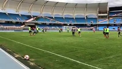 Los Albos se prepara para el encuentro de 8vos de final de #copasudamericana  vs Deportivo Cali.