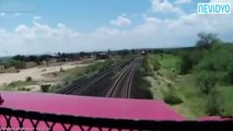 İki tren kafa kafaya böyle çarpıştı!