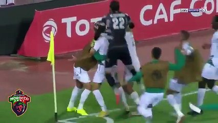 ملخص مباراة الرجاء وانييمبا 1-2 نصف نهائي كأس الاتحاد الافريقي