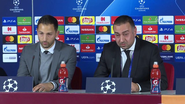 Galatasaray - Schalke 04 maçının ardından - Schalke 04 Teknik Direktörü Domenico Tedesco - İSTANBUL