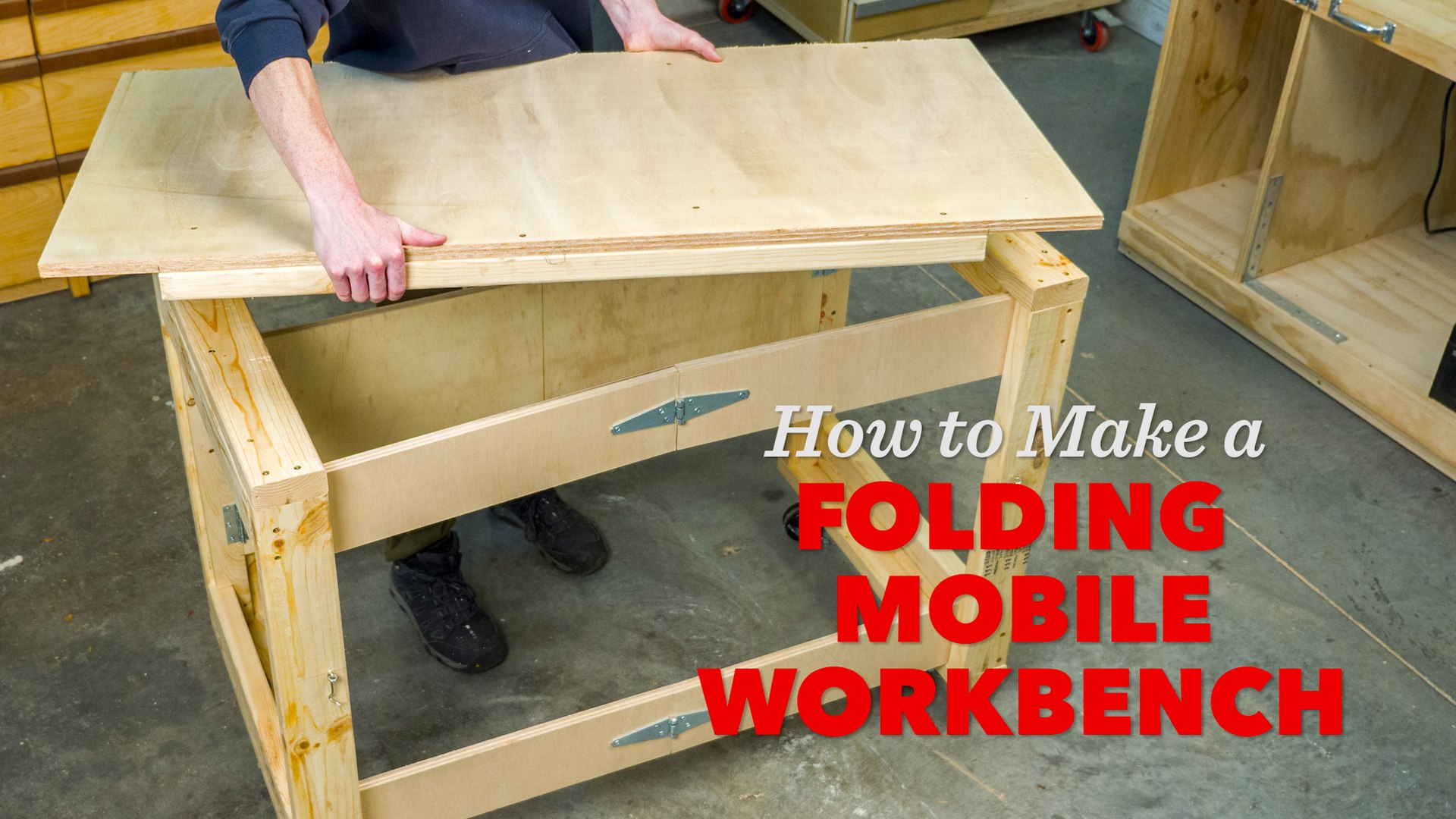 How To Make A Folding Mobile Workbench Video Dailymotion