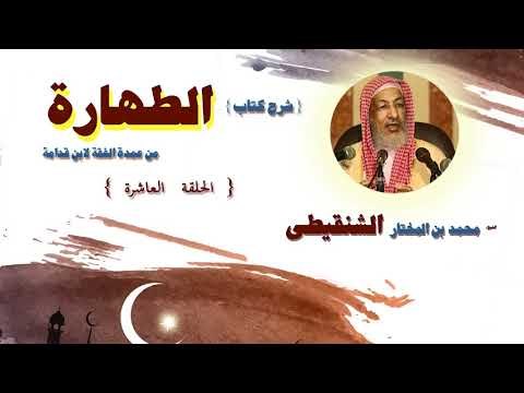 شرح كتاب الطهارة للشيخ محمد بن المختار الشنقيطى | الحلقة العاشرة