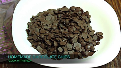 HOMEMADE CHOCOLATE CHIPS *COOK WITH FAIZA*