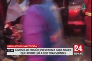Dictan 6 meses de prisión preventiva a mujer que arrolló a dos personas en Miraflores