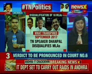 Tamil Nadu politics: 18 MLAs disqualification case to be hear today