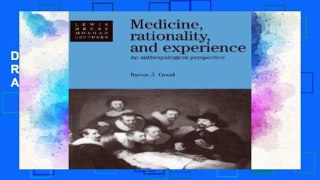 D.O.W.N.L.O.A.D [P.D.F] Medicine, Rationality and Experience: An Anthropological Perspective