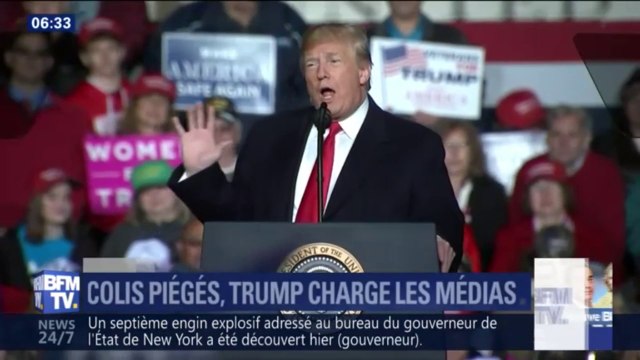 Il faut qu'ils s'arrêtent! Trump charge les médias après l'envoi de colis piégés