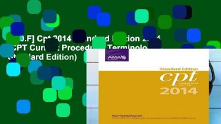 [P.D.F] Cpt 2014 Standard Edition 2014 (CPT Current Procedural Terminology - Standard Edition)