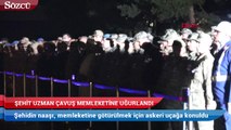 Şehit uzman çavuşun cenazesi memleketine uğurlandı