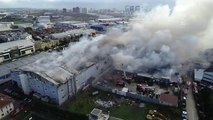 Esenyurt'ta Fabrika Yangını - Drone - İstanbul