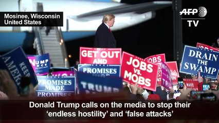 Trump asks media to stop 'hostility' after bomb sent to CNN