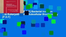 D.O.W.N.L.O.A.D [P.D.F] Bacterial Invasion into Eukaryotic Cells: Subcellular Biochemistry [P.D.F]