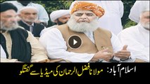 Islamabad: Maulana Fazal ur Rehman addresses press conference