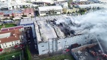 Esenyurt'ta fabrika yangını - Drone (2) - İSTANBUL