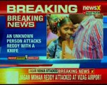 Attack on YSR Congress chief Jagan Mohan Reddy by a youth at Vishakhapatnam airport