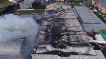 Esenyurt'taki Fabrika Yangını Kontrol Altına Alındı, Yangından Geri Bu Görüntüler Kaldı
