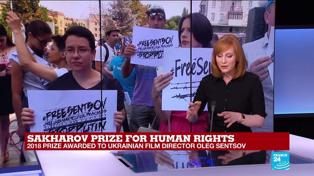 Sakharov Prize for human rights awarded to Ukrainian film director Oleg Sentsov