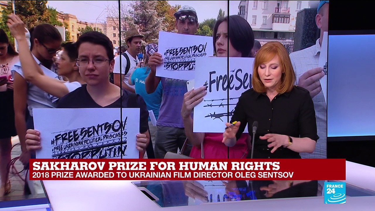 Sakharov Prize for human rights awarded to Ukrainian film director Oleg Sentsov