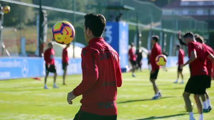 Entrenamiento del Deportivo de la Coruña