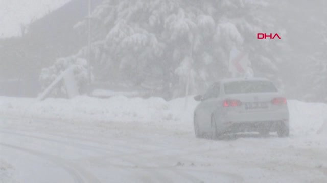 Bursa Uludağ Yolunda Kar Etkili Oluyor