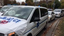 Les ambulanciers manifestent place de la République à Strasbourg