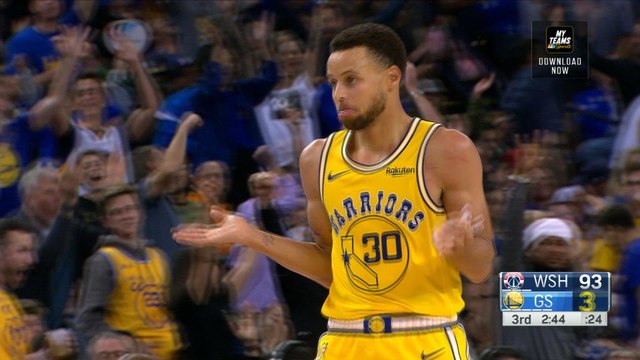 Curry stars as Warriors thrash Wizards