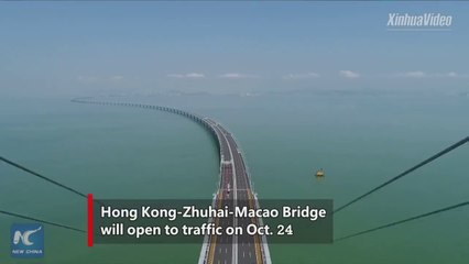 Voici le pont le plus long du monde, situé à Hong Kong : Zhuhai-Macao Bridge