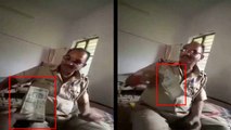 घूस लेते दरोगा का वीडियो वायरल, छिपे कैमरे पर बोला- 'साला CO बहुत मांग रहा है'