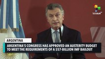 Argentina’s Congress Approves Austerity Budget