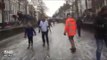 Ice skaters grace over frozen canals during Netherlands cold snap