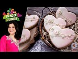 Rose Heart Biscuits Recipe by Chef Zarnak Sidhwa December 27th, 2017