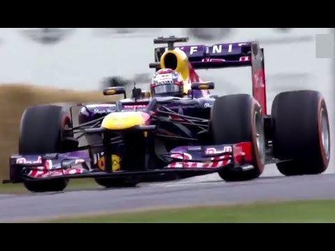 Faster than Loeb? Sebastien Buemi, Festival of Speed, Red Bull RB7 F1 - sub 45 second run!