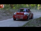 The flying Bastos Porsche 911 at Goodwood Festival of Speed rally stage