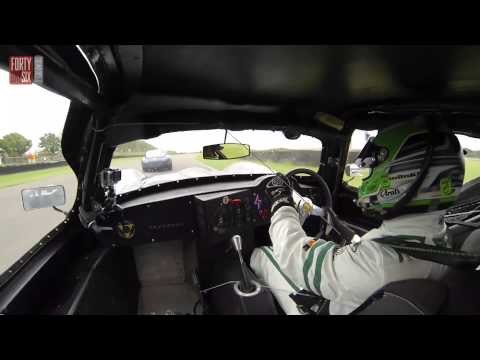 Onboard as Chris Harris takes the lead in the Revival TT Celebration race