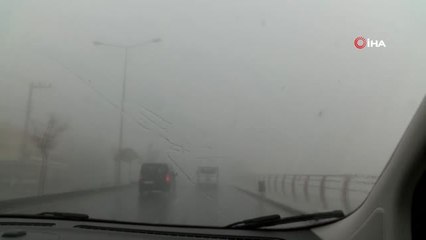 Mardin'de Sağanak ve Sis Etkili Oldu