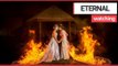 Brides celebrate marriage by burning their dresses | SWNS TV