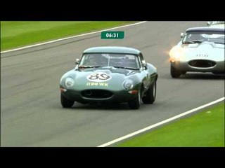 Steer from the rear! Former BTCC champion Gordon Shedden drifts the E Type