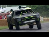 BJ Baldwin gets seriously sideways in his Chevy truck.