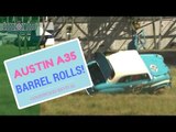 Austin A35 barrel rolls at Revival