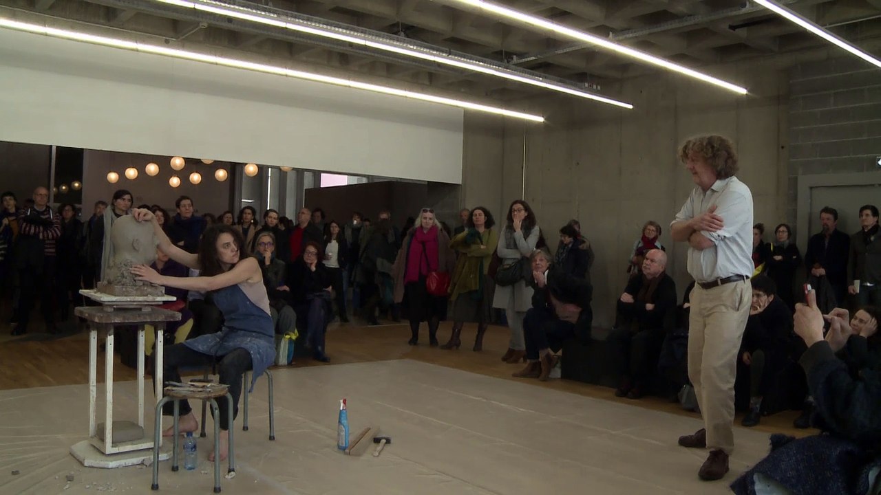 Performance artistique « Sans arrêt », "Art et recherche : quelle rencontre ?!"