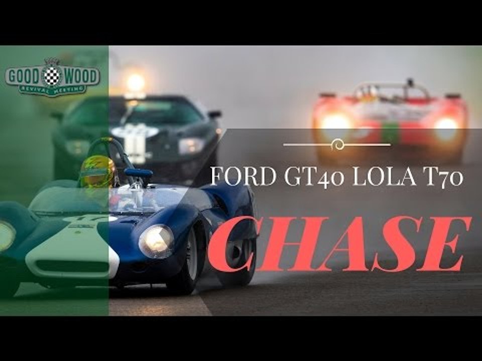 Ford GT40's determined Lola T70 chase