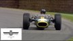 F1 Champion Damon Hill drives his father's Lotus at Goodwood