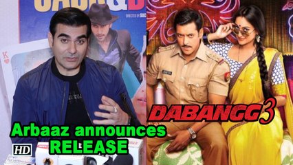 Arbaaz Khan announces 'Dabangg 3' RELEASE