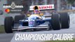 Nigel Mansell's F1 winning Williams FW14B screams up Goodwood hill