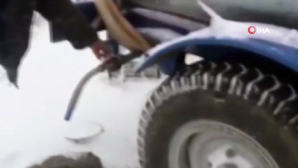 Şuhut'a mevsimin ilk karı yağdı